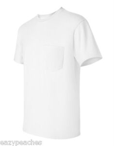 Gildan NEW Mens Size S-XL 2XL 3XL 4XL 5XL Pocket Tees 100% Cotton T-Shirt G230