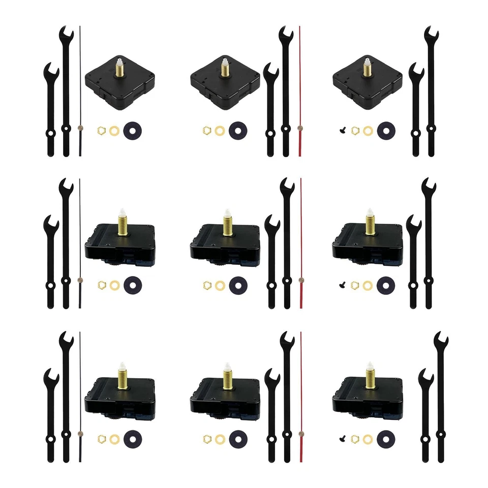 Mécanisme de mouvement d'horloge murale à couple élevé Kit d'arbre long - Photo 1/1