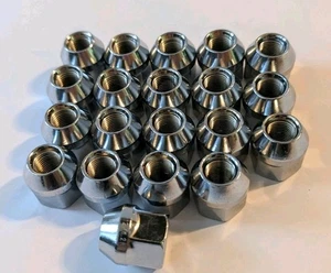 LOT OF 200 12X1.25 CHROME EXT ACORN WHEEL LUG NUT LOCKS - Picture 1 of 4