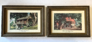 Vintage Paul Detlefsen Pferd und Buggy Tage stabile Wahrzeichen Bild Brücke - Bild 1 von 16