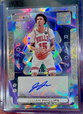 2023-24 Panini Recon - Rookie Recon Signatures Purple /25 Julian Phillips 15/25 - Image 1 of 4