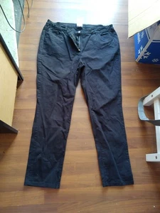 Jeans/schwarz/Paola/Übergröße/Strasssteine/neu/Gr.50/Teilgummizug - Bild 1 von 6