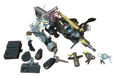 🥊 TOYOTA CAMRY 1997-2001 CERRADURA DE ENCENDIDO CILINDRO PUERTAS Y MALETERO GUANTE JUEGO 2 LLAVES Foto 1 de 4