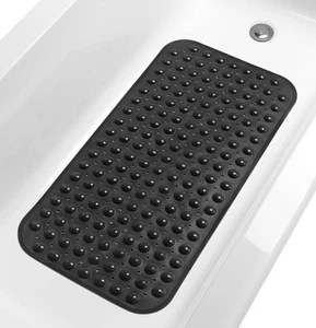 Large Non-Slip Bathtub & Shower Mat 31 inch x16 inch (Smooth/Non-Textured Tub... - Picture 1 of 8