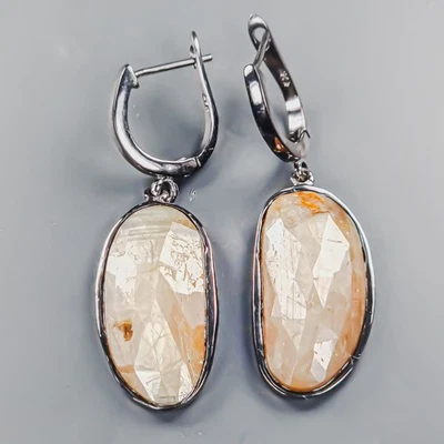 Pendientes Joyería Zafiro Dorado Natural Plata de Ley 925/E129157 Foto 1 de 4