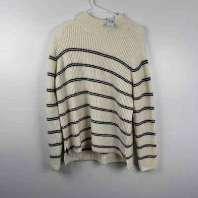 Suéter Maurices Mujer Grande Crema Negro Rayas Acanalado Tejido Pullover Nuevo Con Etiquetas Acogedor Foto 1 de 4