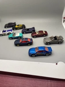 Hot Wheels Diecast Lot of 9 Miscellaneous Car Models Years 1997-2014 - Picture 1 of 4