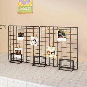 Metal Display Rack with Base Desktop Stand Modern Storage Rack  For Grid Panel - Picture 1 of 20
