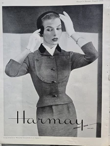 1952 Mujer Geoffrey Beene Hamay Traje Guantes Sombrero Vintage Moda Anuncio - Imagen 1 de 1