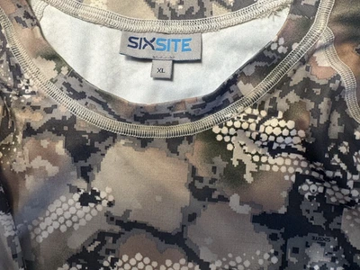 Sixsite Long Sleeve Saba Performance Brown Camo Hunting Fishing Shirt XL NICE - Image 1 of 4
