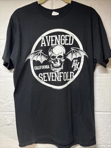Vintage Avenged Sevenfold T-Shirt Classic Death Bat A7X Schwarz Gothic Metal Herren Lg - Bild 1 von 6