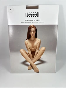 Wolford Satin Touch 20 Tights Shimmering Size S “Honey” - Picture 1 of 2