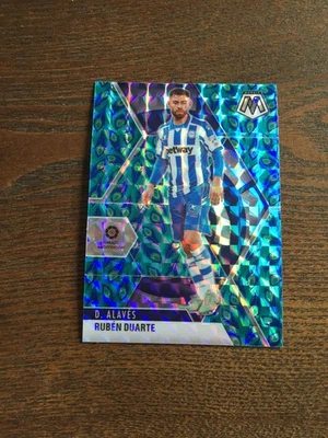 2020-21 Panini Mosaic Ruben Duarte Deportivo Alaves Peacock SSP - Image 1 of 2