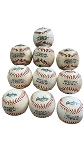 Menge 10 Kunstleder Rawlings Baseballs Training KOSTENLOSER VERSAND - Bild 1 von 2