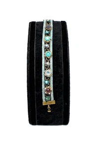 Michal Negrin Colorful Bracelet With Crystal Stones #774# - Picture 1 of 11
