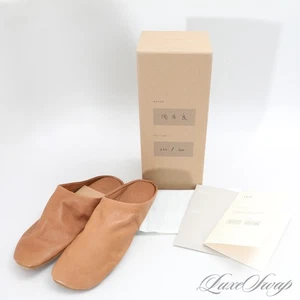 #1 MENSWEAR Feit Limited Edition 222/300 Natural Tan Indoor Slippers Shoes 44 NR - Picture 1 of 12