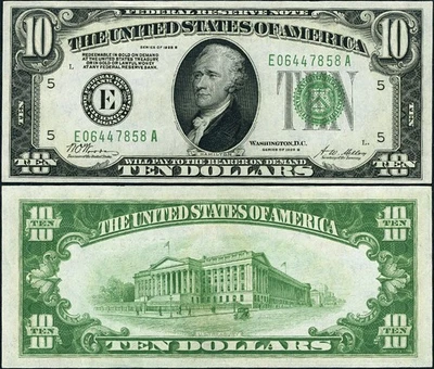 FR. 2002 E $10 1928-B Federal Reserve Note Richmond E-A Block CU - Image 1 of 3
