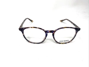 STEVE MADDEN CECELLIA TORTOISE PURPLE 46-16-125 FLEX HINGE LD70 - Picture 1 of 8