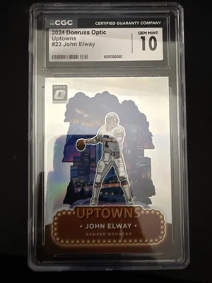 2024 Panini Donruss Optic Uptowns John Elway #23 Denver Broncos - Image 1 of 4