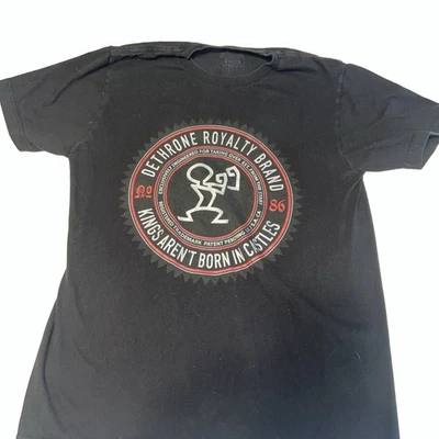 DA) Dethrone Royalty Men Logo Stay Ready Black Medium Cotton T-Shirt - Image 1 of 4