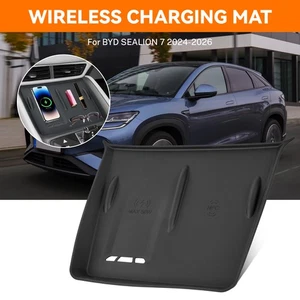 Car Central Console Tray Wireless Charging Mat For BYD Sealion 7 Protective Pad - Picture 1 of 7