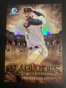PAUL SKENES 2024 BOWMAN CROMO GLADIADORES DEL DIAMANTE CRUDO NOVATO DEL AÑO - Imagen 1 de 2
