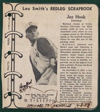 1958 CINCINNATI ENQUIRER REDLEGS SCRAPBOOK JAY HOOK