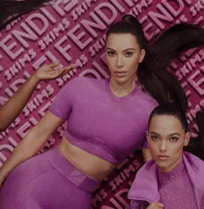 Fendi x Skims Colorado Samt Strick Crop Top Gr. 50 = US L - Neu mit Etikett - Bild 1 von 4