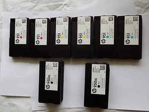 8 Original HP Empty Ink Set HP 951 , 950 , 950XL Cartridges Officejet Pro 8600 - Afbeelding 1 van 6
