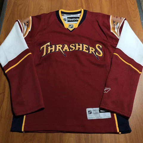 Reebok Atlanta Thrashers Word Mark NHL Hockey Jersey Maroon Red Alternate S Cover