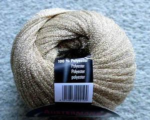 Effektgarn Bändchengarn Rüschengarn Strick-/ Häkelwolle Charma Gold 50 g  NEU - Bild 1 von 3
