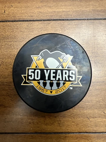 Pittsburgh Penguins 50 Year Anniversary Puck Cover