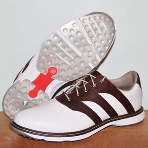 Adidas MC Z-Traxion Spikeless Golf Shoes Mens 10.5 White Brown IG0910 - Bild 1 von 6