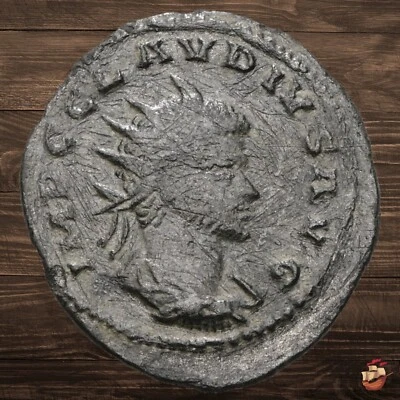 Late Roman coin - Antoninianus - CLAUDIUS II (268-270) CONSER AVG Serapis @A1113 - Image 1 of 4
