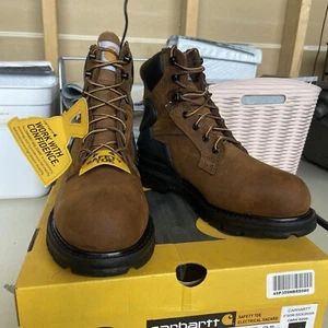 Carhartt Men's CMW6220 6'' Steel Toe Work Boot, Bison Brown, SIZE 8W - Picture 1 of 8