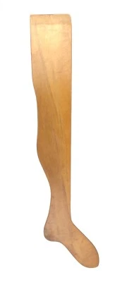 Antique Early Pearson Co. Wood Sock Stretcher Dryer Form Mold Foot Size 9 1/2" - Image 1 of 3