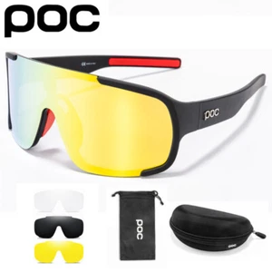 POC Outdoor Sunglasses Sports Cycling Glasses Women Men UV400 Bicycle Goggles - Picture 1 of 18