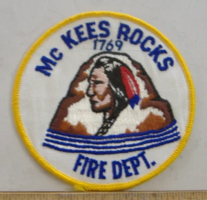 MC KEES ROCKS FIRE DEPT    PENNSYLVANIA  FABRIC   PATCH - Picture 1 of 1