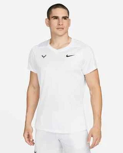 NikeCourt Dri-FIT Rafa Challenger Men's Tennis Top White Size S DD8547-100 - Picture 1 of 4