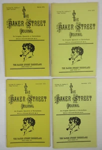 1972 Lot of 4 "The Baker Street Journal Volume 22, Nos. 1-4" Julian Wolff BSI - Picture 1 of 6