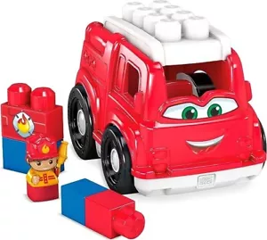 Mega Bloks Fisher-Price Toddler Building Blocks Freddy Fire Truck & Bloks - Picture 1 of 6