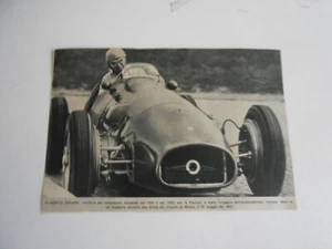 ritaglio-clipping fronte e retro-ASCARI-MANUEL FANGIO-sc.2 - Picture 1 of 2