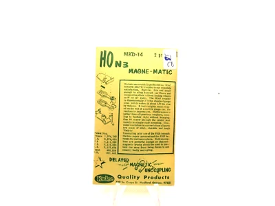 Kadee HO Scale N3 #MKD-14 Magne-Matic Delayed Magnetic Uncoupling New Sealed - Image 1 of 2