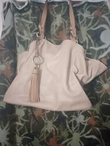 Violet Ray Tan Embossed Lg Shoulder Strap Purse - Picture 1 of 6