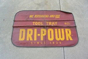 Vintage  Dri-Powr Fender Cover Advertising Sign Garage Art Wall Hanger - Picture 1 of 4