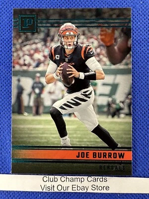2022 #PA-34 Joe Burrow Panini Chronicles Panini Teal Parallel Bengals - Image 1 of 2