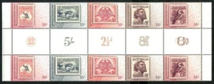 MINT 2009 AUSTRALIAS FAVOURITE STAMPS  STAMP GUTTER BLOCK OF 10 - Picture 1 of 1