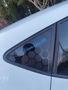 2X Stickers Avery Noir Mat ( Base ) Modifiable Pour LEON 5F / KL Insta - Picture 1 of 3