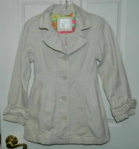 Justice Girls Beige Trench coat Size 10 - Picture 1 of 6