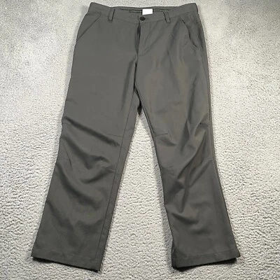 Izod Golf Pants Men's 33x30 Gray Slim Fit Straight Leg Slash Pockets Flat Chino - Image 1 of 4